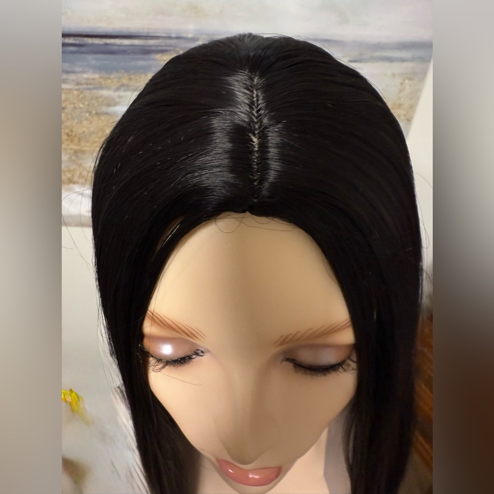 HAIR, 28” Straight, Center Part, Jet Black - Picture 4 of 11